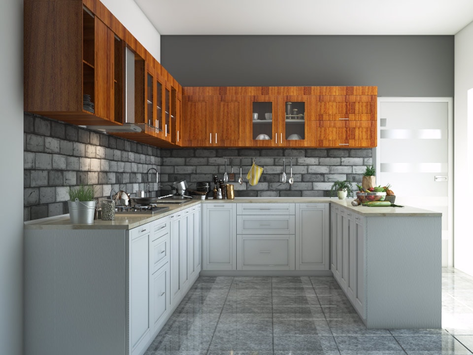 9 * 8 kitchen design